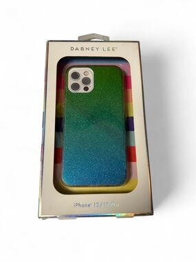 NWT Dabney Lee Glitter Ombre iPhone 12/12 Pro Case - Green to Blue